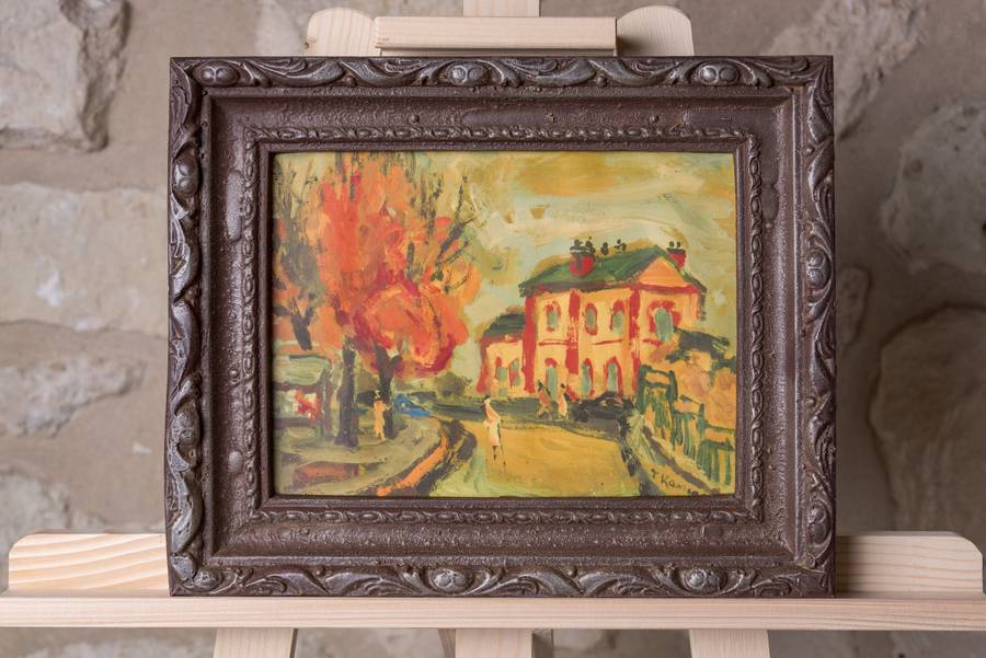 Reproduction fidèle d'un tableau et d'une oeuvre d'art impressionniste entièrement en chocolat avec le cadre et la toile 