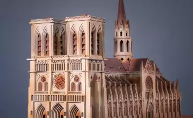 Notre dame de Paris en Chocolat