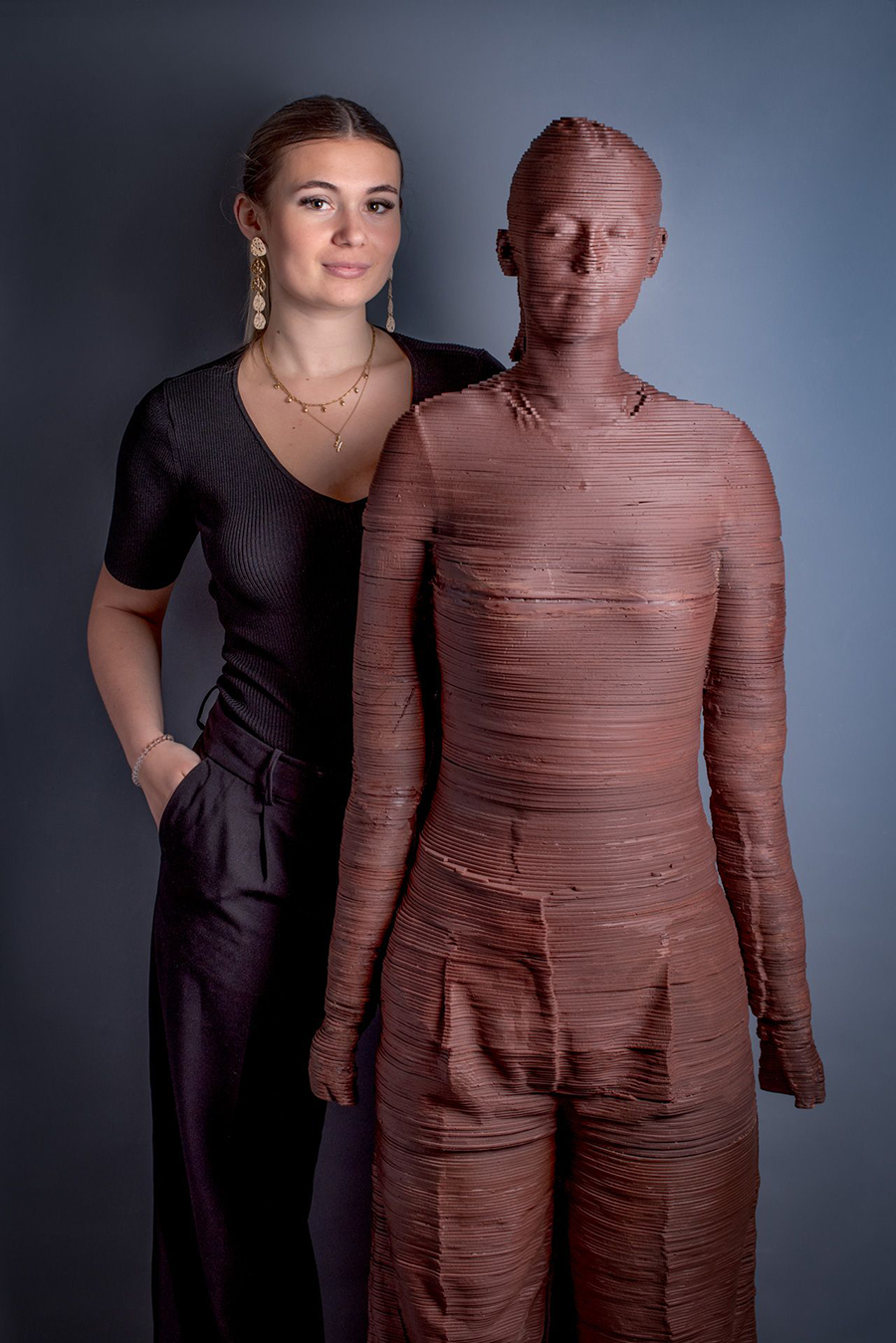 Réalisation de statues et reproduction de personnes à taille humaine entièrement en chocolat
